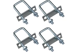 U-Bult M8 Fyrkantig för Bilfiltemaskinvara, Hushåll och Industri - 40 mm x 100 mm, 4 st