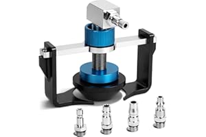 MOTOCOCHE Adaptateur universel de purge de frein 22 à 58 mm, réglable, en alliage d'aluminium avec 4 raccords rapides (EU/US/métrique/japonais), joint d'étanchéité en caoutchouc pour Buick, Cadillac, Chevrolet