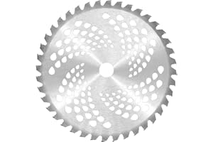 Bemodst Universal Brush Cutter Blade, 10" x 40T Carbide Tip Weed Eater Blade, Mower Trimmer, Mowing Blade for Cleaning up Weed Trimming, 255 x 25.4 mm, 40 Teeth
