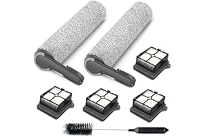 AVAENZO [Versione 2] Accessori per Tineco Floor One S7 Pro/Floor One S6 [Dopo agosto 2024], 2 rulli 4 filtri umido secco aspirapolvere tutto in uno