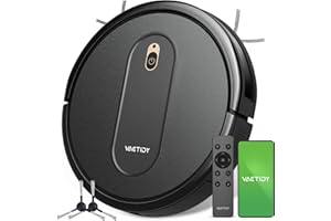 ‎VACTIDY Vactidy Nimble T6 Saugroboter mit 2800Pa Starke Saugkraft,120 Min Laufzeit,Staubsauger Roboter mit Alexa&Google Assistant&App&Siri Steuerung,Roboterstaubsauger, Schwarz