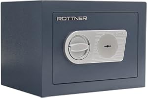Rottner Samoa 26 Wertschutzschrank EN0 Doppelbartschloss Aufbohrschutz 2 Schlüssel bedingter Feuerschutz Tresor herausnehmbarer Fachboden inkl. Befestigungsmaterial