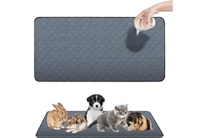 Sporgo PIPI Pads pour cochons d'Inde : 120 x 60 cm - Lavables - Absorbants - Tapis Pipi pour cochon d'Inde - Tapis antidérapant pour lapins, hamsters, chiots et petits animaux