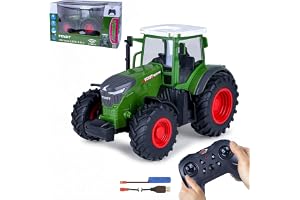 JAMARA 405340 Fendt 1050 Vario 1:24S 2,4 GHz – traktor Fendt Vario leksak, fjärrstyrd RC traktor för barn, fordonsmodell jord