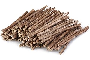 ULTNICE Branche en Bois Bâtonnet Rond en Bois pour Loisir Créatif Bricolage Artisanat Décoration de Mariage Photo Props 100pcs
