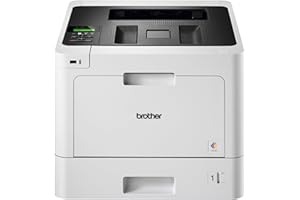 Brother HL-L8260CDW Colour Laser Printer - Single Function, Wireless/USB 2.0/Network, 2 Sided Printing, A4 Printer, Business Printer, UK Plug, Light Grey/Black, 2-Line LCD