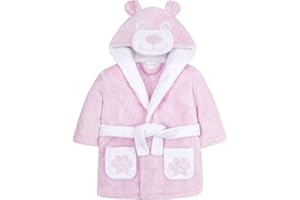 undercover lingerie Bata de baño con Capucha y Forro Polar Suave para bebés y niños pequeños