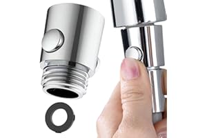 HAHHHHA Shower Shut Off Valve,Shower Head Flowing Restrictor,G1/2 Shower Head Control Valve,Durable ABS Shut Off Valve Replacement Part,Universal Replacement Water Pressure Regulator,for Handheld Shower