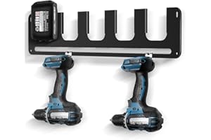 ZHSX 5er Wandhalterung für Makita Akkus, Akkuhalter für Makita 14,4V & 18V Akkus, Akku-Halterung Wandhalter fur Ordnung in der Werkstatt und Auto