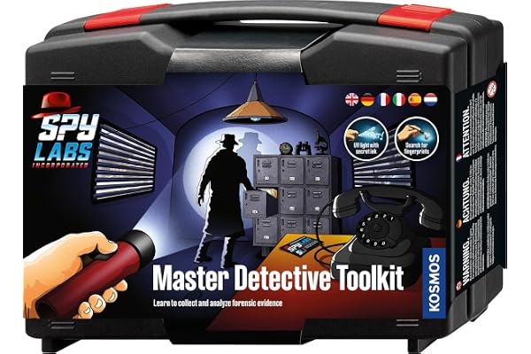 Kosmos 617240 Spy Labs Incorporated Detective Toolkit, Detective Toys for Children from 8 Years with Utensils and Professional Tips, Multilingual Instruction in EU5, Medium