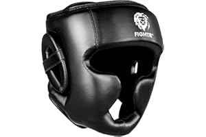 FIGHTR® Casco de Boxeo para Sparring | Tamaño Ajustable para Boxeo, MMA, Muay Thai, Kickboxing y Artes Marciales