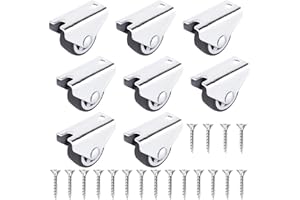 STARKVISTA 8 Stück Gummi Rollen für Möbel, 15 mm – Robuste Möbelrollen für Transport, Nicht Schwenkbar, Tragkraft 25 kg pro Rolle, Inklusive 18 Schrauben (0.5 inch)