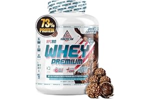 AS American Suplement | Premium Whey Protein | Proteína de Suero de Leche | Aumentar Masa Muscular | Alta Concentración de Proteína WPC80 | Kyowa Quality® (2 kg, Bombón Rocher)