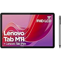 Lenovo Tab M11 Android Tablet | 11 Inch Full HD 1200p | 128 GB | Lenovo Tab Pen | WiFi | 4 GB RAM | Luna Grey | Designed for