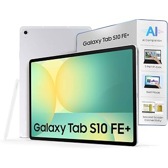 Samsung Galaxy Tab S10 FE+, S Pen in-Box, 27.7 cm (13.1 inch) Display, AI Writing, Desktop Mode, Pre Loaded Pro Apps, 12 GB RAM, 256 GB Storage, Wi-Fi