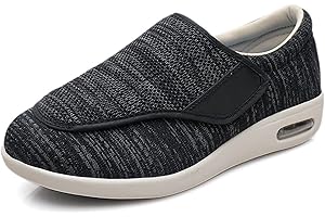 STUNAHOME Extra Wide Width Shoes Women Men Orthopedic Diabetic Shoes with Memory Foam Adjustable Walking Shoes for Elderly Arthritis Edema Swollen Feet Thumb Valgus