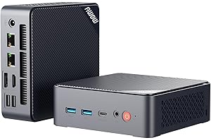 AWOW Mini PC W-11 Pro con Processore Twin Lake-N N150 Quad Core 3.60 GHz, 16 GB DDR4 3200 MHz, 512 GB SSD M.2 PCIe3.0, Computer Desktop Mini, HDMI, DP 4K@60Hz, Doppio RJ45 Gigabit Ethernet, AX101