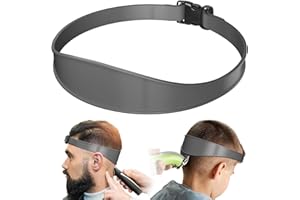 Irikdescia® Irikdescia® Verstellbare Haarschneide Anleitung, Professionelles Haarschneide Werkzeug, für Selbst Haarschnitte, Gerader Hals Haaransatz, einfach zu Bedienen (Grau)