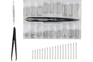 YHT Watch Strap Link Removal Repair Tool with 144PCS Various Sizes Pins,Adjustment Kit with Spring Bar for Removal