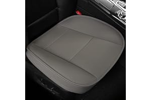 LUOLLOVE Coprisedili Universale Auto Anteriori Super Soft Confortevole Traspirante PU Protezione per Sedile Auto (2 Pezzi Grigio)