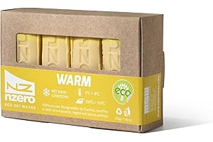N-ZERO NZERO – Organic Natural Wax | For Skis and Snowboards | Pack Eco 4x 50g