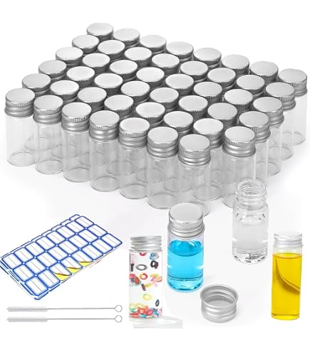 DRERIO 6 Pezzi Provette Portabottiglie Trasparente Capacità 100 Ml
