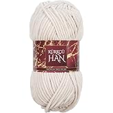 K&uuml;rk&ccedil;&uuml; Han Kadife 100GR 95MT El &Ouml;rg&uuml; İpi (Fildişi 245)