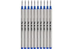 NEO+ Ricariche per Penne Compatibili con Montblanc le Penne-Walze di Linee: Solitaire, Noblesse, Generation, Duft, Bohème, Classic und StarWalker, Jinhao, Gullor Rollerball (10 INCHIOSTRO BLU)