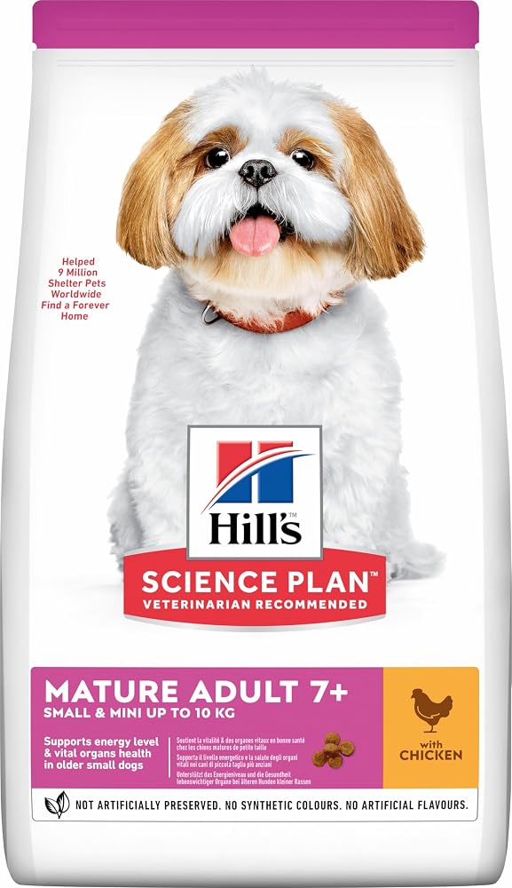 Hill's SCIENCE PLAN +7 Yaşlı Küçük ve Mini Irk Tavuklu Köpek Maması 1.5 kg