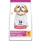 Hill's SCIENCE PLAN +7 Yaşlı K&uuml;&ccedil;&uuml;k ve Mini Irk Tavuklu K&ouml;pek Maması 1.5 kg