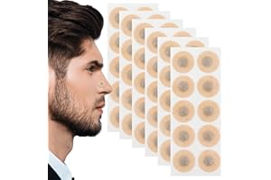 HENJUNU Intake Breathing Nasal Strip,Magnet Nasenpflaster,60 Stück Intake Breathing Magnetischer Anti-Schnarch-Nasenstreifen,ohne Magnethalter,Geeignet für die meisten Magnetischer Nasenstreifen (Runden)