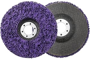 HOSSOM 2 Piezas 125 mm Disco de Limpieza, disco CSD, Discos de Limpieza para Amoladora Angular para Eliminación Oxido Pintura Descamación