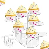 Cupcake Stand Holder Cake Stand 3 Tier Dessert Tower Muffin Stand Party Birthday Party Decorations for Girls and Children Muffin Wedding Birthday Showers Cake Cakes