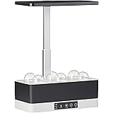 Northpoint Smarte LED Pflanzenleuchte Kräutergarten Hydroponik Innengarten Gewächslampe 20W 1600 Lumen 6 Setzlinge Höhenverst