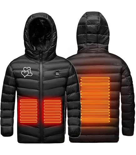Veste Chauffante électrique Pour Enfants - 3 Zones De Chaleur Réglable - Imperméable Pour Ski, équitation, Plein Air