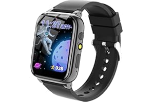 Kesasohe Smartwatch Bambini - Orologio Smartwatch Bambini, Ragazze e Ragazzi con Sveglia 26 Giochi per Imparare Carte e Audiolibri, Fotocamera, Calcolatrice, Calendario e Contapassi.