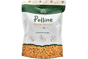 RACILIA Polline d'Api Biologico Italiano in Granuli - 100% Naturale da Agricoltura Biologica Siciliana - 500g