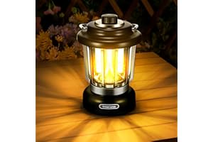 PCXWTLN Camping Light Rechargeable Camping Lantern 300LM Dimmable Camping Lamp, 3 Light Modes, Battery Powered Lantern for Outdoors Hiking Fishing Emergency Power Outages, Gift for Christmas