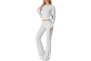 IWOLLENCE Two Piece Outfit Women 2-Piece Lounge Sets for Women UK Coord Outfit Y2K Gym Set Lounge Wear Tracksuit Full Set Coord Outfit Y2K Gym Set Lounge Wear Tracksuit Full Set
