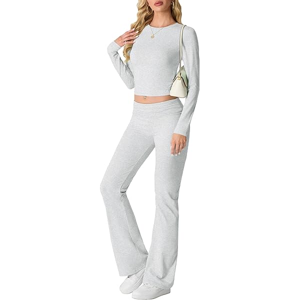 Yutdeng Ensemble Femme 2 Pièces Décontracté Y2K Survêtement
