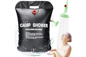 ECtury Doccia da Campeggio, Accessori Camper, 20L Doccia Solare, Doccia Portatile, Campeggio Accessori Utili per Escursioni in Campeggio All'Aperto