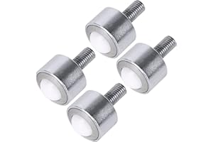 BQLZR Rullo di nylon montato a flangia di trasferimento 1,5 cm 44,9 kg, capacità di carico, confezione da 4