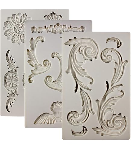 Prima Marketing Silikonform 'Sizilianische Bordüren' – 12,7 X 20,3 Cm, Für Ton, Schokolade & Mehr