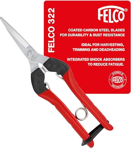 Set Forbici Da Potatura HOTUT 3 Pezzi | Lame In Acciaio 2CR13 | Manico Ergonomico Con Blocco Di Sicurezza