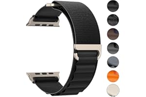 MRAIN-H Alpine Loop Compatible avec Bracelet Apple Watch Ultra 2 1 49mm 46mm 45mm 44mm 42mm 41mm 40mm 38mm Femme Homme, Bracelet sport en nylon iWatch Series SE 10/9/8/7/6/5/4/3/2/1