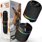 Rongep Taşınabilir Bluetooth Hoparl&ouml;r Sound-Twin 10W TWS Stereo [Manyetik &Ouml;zellikli] İki Par&ccedil;aya Ayrılabilen RGB Işıklı IPX6 