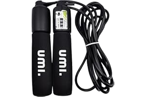 AMAZON BRAND - UMI Marka Amazon - Umi Skakanka z licznikiem, regulowana skakanka do skakania do fitnessu i ćwiczeń