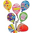 Springboard Jumbo Balloon Shapes for Classroom Display - Pre-Cut Colourful Card Balloons - Arts and Crafts for Kids - Classroom Decorations and School Supplies for Teachers - 20-Pack - 39 x 28 cm