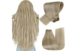 ‎HETTO Hetto Tressen Extensions Echthaar Blond Tressen Echthaar Extensions Remy Tressen Extensions Blond Echthaar #17/23 70g 30 cm