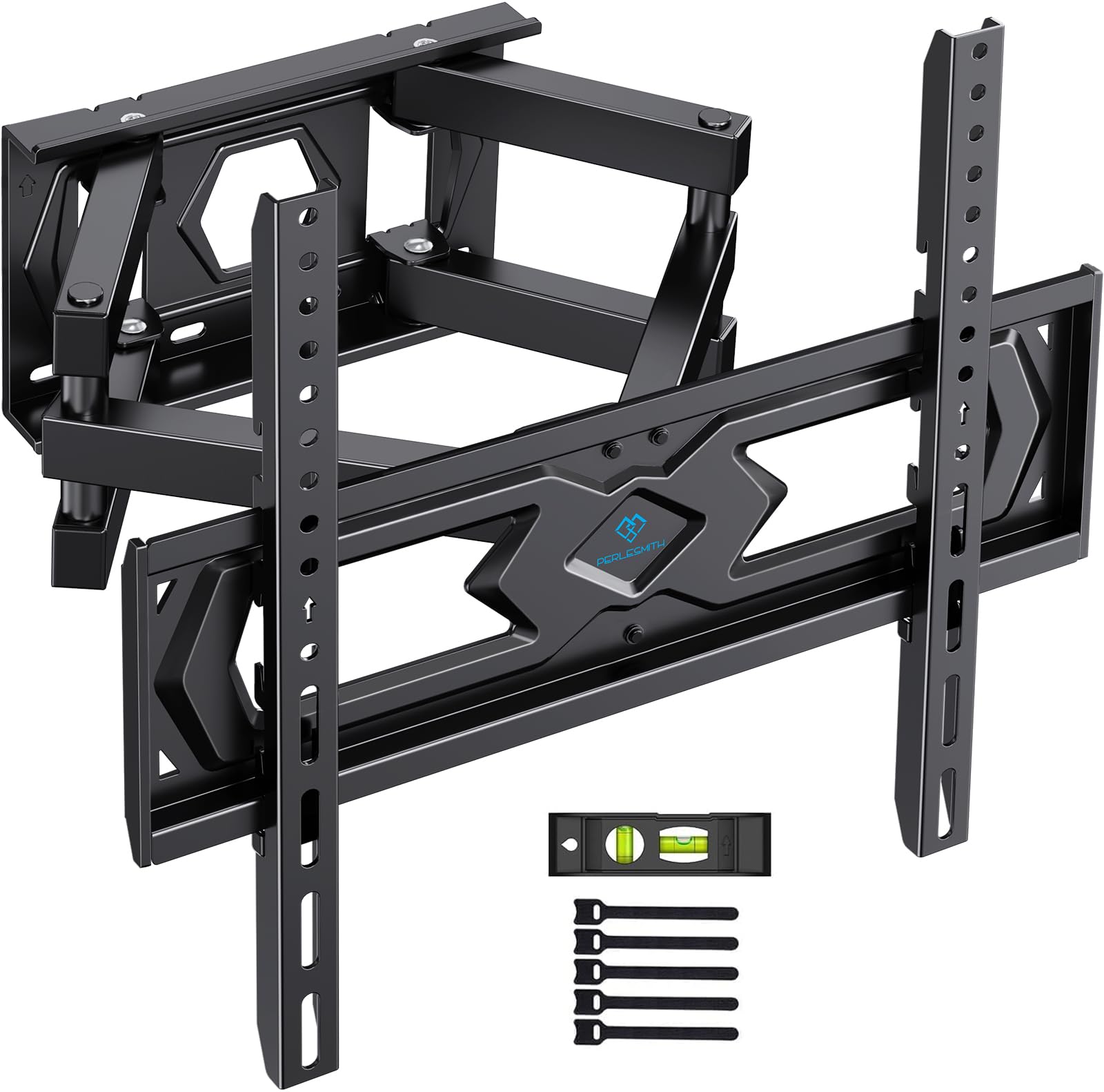 PERLESMITH Soporte TV Pared Articulado Inclinable Y Giratorio – Soporte TV para 26-70 Pulgadas Pantallas – MAX VESA 400x400mm, para Soportar 45kg